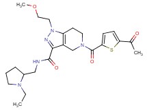 5-[(5-acetyl-2-thienyl)carbonyl]-N-[(1-ethyl-2-pyrrolidinyl)methyl]-1-(2-methoxyethyl)-4,5,6,7-tetrahydro-1H-pyrazolo[4,3-c]pyridine-3-carboxamide