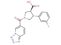 (3S*,4R*)-4-(3-fluorophenyl)-1-(tetrazolo[1,5-a]pyridin-6-ylcarbonyl)pyrrolidine-3-carboxylic acid