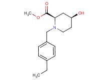 methyl (2R*,4S*)-1-(4-ethylbenzyl)-4-hydroxypiperidine-2-carboxylate