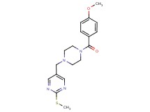 5-{[4-(4-methoxybenzoyl)-1-piperazinyl]methyl}-2-(methylthio)pyrimidine