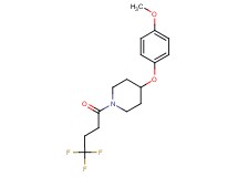 4-(4-methoxyphenoxy)-1-(4,4,4-trifluorobutanoyl)piperidine