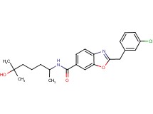 2-(3-chlorobenzyl)-N-(5-hydroxy-1,5-dimethylhexyl)-1,3-benzoxazole-6-carboxamide
