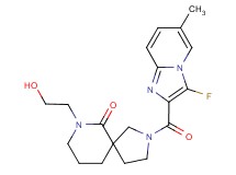 2-[(3-fluoro-6-methylimidazo[1,2-a]pyridin-2-yl)carbonyl]-7-(2-hydroxyethyl)-2,7-diazaspiro[4.5]decan-6-one