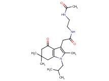 N-[2-(acetylamino)ethyl]-2-(1-isobutyl-2,6,6-trimethyl-4-oxo-4,5,6,7-tetrahydro-1H-indol-3-yl)acetamide
