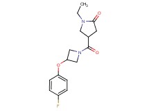 1-ethyl-4-{[3-(4-fluorophenoxy)-1-azetidinyl]carbonyl}-2-pyrrolidinone