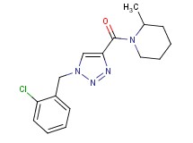 1-{[1-(2-chlorobenzyl)-1H-1,2,3-triazol-4-yl]carbonyl}-2-methylpiperidine