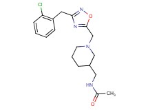 N-[(1-{[3-(2-chlorobenzyl)-1,2,4-oxadiazol-5-yl]methyl}-3-piperidinyl)methyl]acetamide