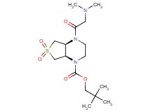 2,2-dimethylpropyl (4aS*,7aR*)-4-(N,N-dimethylglycyl)hexahydrothieno[3,4-b]pyrazine-1(2H)-carboxylate 6,6-dioxide
