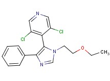 3,5-dichloro-4-[1-(2-ethoxyethyl)-4-phenyl-1H-imidazol-5-yl]pyridine