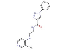 N-{2-[(3-methyl-4-pyridinyl)amino]ethyl}-1-phenyl-1H-1,2,3-triazole-4-carboxamide