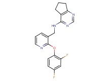 N-{[2-(2,4-difluorophenoxy)pyridin-3-yl]methyl}-6,7-dihydro-5H-cyclopenta[d]pyrimidin-4-amine