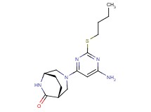 (1R*,5S*)-3-[6-amino-2-(butylthio)pyrimidin-4-yl]-3,6-diazabicyclo[3.2.2]nonan-7-one