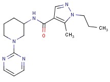 5-methyl-1-propyl-N-[1-(2-pyrimidinyl)-3-piperidinyl]-1H-pyrazole-4-carboxamide