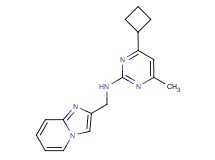 4-cyclobutyl-N-(imidazo[1,2-a]pyridin-2-ylmethyl)-6-methylpyrimidin-2-amine