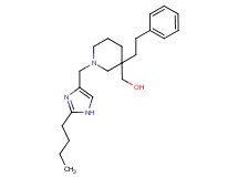 [1-[(2-butyl-1H-imidazol-4-yl)methyl]-3-(2-phenylethyl)-3-piperidinyl]methanol