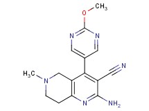 2-amino-4-(2-methoxypyrimidin-5-yl)-6-methyl-5,6,7,8-tetrahydro-1,6-naphthyridine-3-carbonitrile