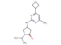 4-[(4-cyclobutyl-6-methylpyrimidin-2-yl)amino]-1-isopropylpyrrolidin-2-one
