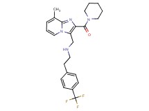 N-{[8-methyl-2-(1-piperidinylcarbonyl)imidazo[1,2-a]pyridin-3-yl]methyl}-2-[4-(trifluoromethyl)phenyl]ethanamine