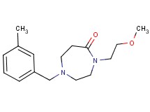 4-(2-methoxyethyl)-1-(3-methylbenzyl)-1,4-diazepan-5-one