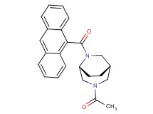 (1S*,5R*)-3-acetyl-6-(9-anthrylcarbonyl)-3,6-diazabicyclo[3.2.2]nonane