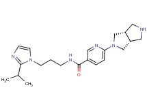 6-[(3aR*,6aS*)-hexahydropyrrolo[3,4-c]pyrrol-2(1H)-yl]-N-[3-(2-isopropyl-1H-imidazol-1-yl)propyl]nicotinamide