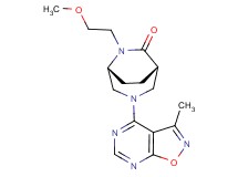 (1S*,5R*)-6-(2-methoxyethyl)-3-(3-methylisoxazolo[5,4-d]pyrimidin-4-yl)-3,6-diazabicyclo[3.2.2]nonan-7-one