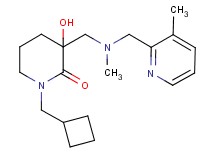 1-(cyclobutylmethyl)-3-hydroxy-3-({methyl[(3-methyl-2-pyridinyl)methyl]amino}methyl)-2-piperidinone