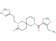 8-[(5-ethyl-1,3-oxazol-4-yl)carbonyl]-2-[2-(1H-imidazol-4-yl)ethyl]-2,8-diazaspiro[5.5]undecan-3-one