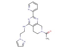 7-acetyl-N-[2-(1H-pyrazol-1-yl)ethyl]-2-pyridin-2-yl-5,6,7,8-tetrahydropyrido[3,4-d]pyrimidin-4-amine