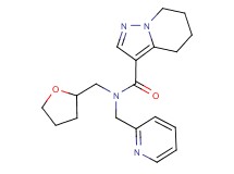 N-(pyridin-2-ylmethyl)-N-(tetrahydrofuran-2-ylmethyl)-4,5,6,7-tetrahydropyrazolo[1,5-a]pyridine-3-carboxamide