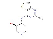 rel-(3R,4R)-4-[(2-methylthieno[3,2-d]pyrimidin-4-yl)amino]-3-piperidinol dihydrochloride
