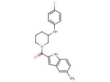 N-(4-fluorophenyl)-1-[(5-methyl-1H-indol-2-yl)carbonyl]-3-piperidinamine