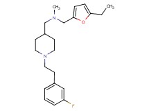 1-(5-ethyl-2-furyl)-N-({1-[2-(3-fluorophenyl)ethyl]-4-piperidinyl}methyl)-N-methylmethanamine