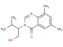 3-[1-(hydroxymethyl)-2-methylpropyl]-6,8-dimethylquinazolin-4(3H)-one
