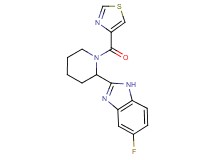 5-fluoro-2-[1-(1,3-thiazol-4-ylcarbonyl)-2-piperidinyl]-1H-benzimidazole trifluoroacetate
