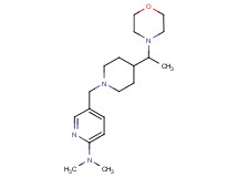 N,N-dimethyl-5-({4-[1-(4-morpholinyl)ethyl]-1-piperidinyl}methyl)-2-pyridinamine