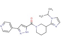 4-(5-{[3-(1-isopropyl-1H-imidazol-2-yl)-1-piperidinyl]carbonyl}-1H-pyrazol-3-yl)pyridine