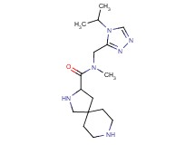 N-[(4-isopropyl-4H-1,2,4-triazol-3-yl)methyl]-N-methyl-2,8-diazaspiro[4.5]decane-3-carboxamide dihydrochloride