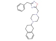 1-[(3-benzyl-1,2,4-oxadiazol-5-yl)methyl]-4-(1,2,3,4-tetrahydro-2-naphthalenyl)piperazine