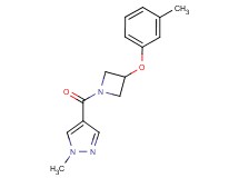1-methyl-4-{[3-(3-methylphenoxy)-1-azetidinyl]carbonyl}-1H-pyrazole