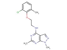 N-[2-(2-chloro-6-methylphenoxy)ethyl]-1,6-dimethyl-1H-pyrazolo[3,4-d]pyrimidin-4-amine