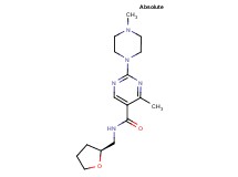 4-methyl-2-(4-methylpiperazin-1-yl)-N-[(2S)-tetrahydrofuran-2-ylmethyl]pyrimidine-5-carboxamide