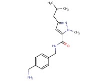 N-[4-(aminomethyl)benzyl]-3-isobutyl-1-methyl-1H-pyrazole-5-carboxamide hydrochloride