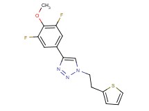 4-(3,5-difluoro-4-methoxyphenyl)-1-[2-(2-thienyl)ethyl]-1H-1,2,3-triazole