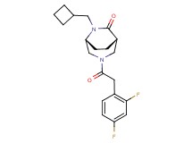 (1S*,5R*)-6-(cyclobutylmethyl)-3-[(2,4-difluorophenyl)acetyl]-3,6-diazabicyclo[3.2.2]nonan-7-one