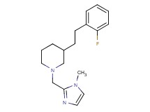 3-[2-(2-fluorophenyl)ethyl]-1-[(1-methyl-1H-imidazol-2-yl)methyl]piperidine