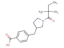 4-{[1-(2,2-dimethylbutanoyl)pyrrolidin-3-yl]methyl}benzoic acid