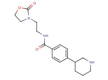 N-[2-(2-oxo-1,3-oxazolidin-3-yl)ethyl]-4-piperidin-3-ylbenzamide