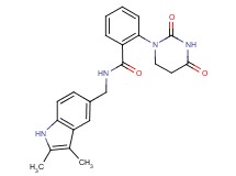 N-[(2,3-dimethyl-1H-indol-5-yl)methyl]-2-(2,4-dioxotetrahydropyrimidin-1(2H)-yl)benzamide