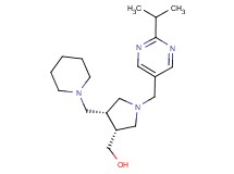 [(3R*,4R*)-1-[(2-isopropylpyrimidin-5-yl)methyl]-4-(piperidin-1-ylmethyl)pyrrolidin-3-yl]methanol